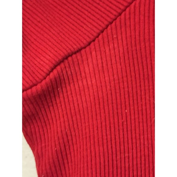 Lauren Ralph Lauren Women’s 2X Red Top Brown Shoulder Patch Equestrian Country - Picture 10 of 10